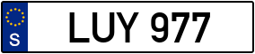 Trailer License Plate